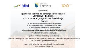 Vabilo jeričevi dnevi 2019